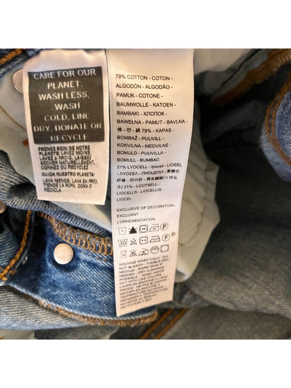 Levi's 501 Womens 90s Fit Premium Big E Straight Jeans Size 32x30 Blue AN EXC - Picture 9 of 12